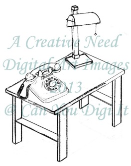 A Creative Need Retro Phone Table Preview