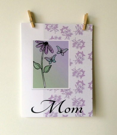 ACN Flower and Butterflies for Mom Card Preview 2